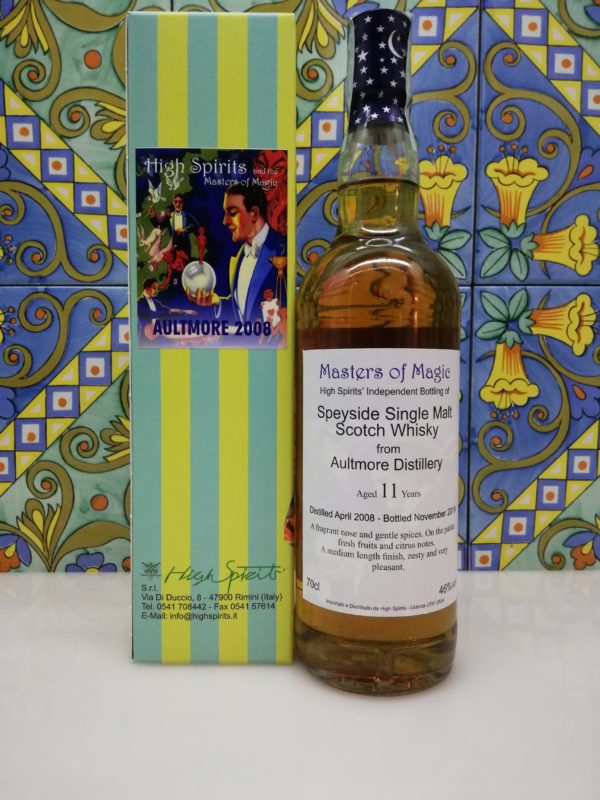 Whisky Aultmore 2008 Masters of Magic 11 y.o. High Spirits vol 46% cl 70