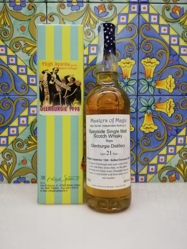 Whisky Glenburgie 1998 Masters of Magic 21 y.o. High Spirits vol 46% cl 70