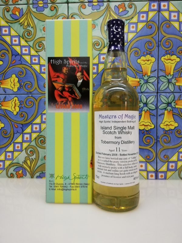 Whisky Ledaig 2008 Masters of Magic 11 y.o. High Spirits vol 46% cl 70