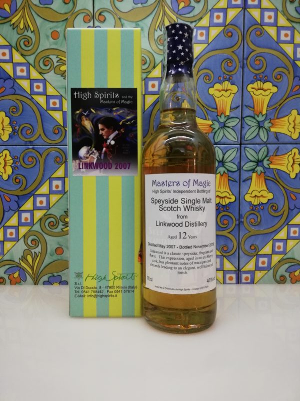 Whisky Linkwood 2007 Masters of Magic 12 y.o. High Spirits vol 46% cl 70