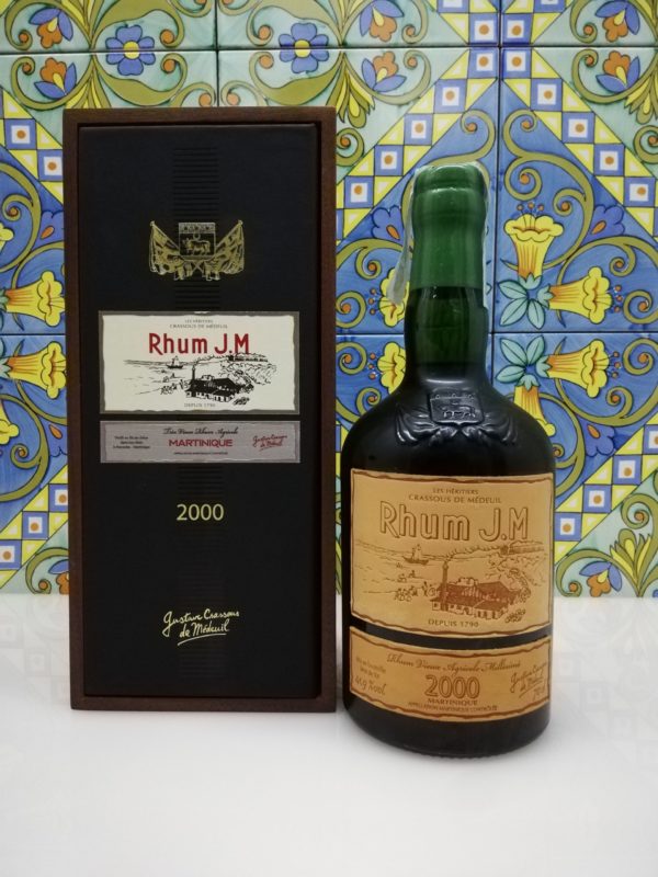 Rum J.M. Agricole Martinique 2000 15 y.o.  Vol.41,9% cl.70 wood box