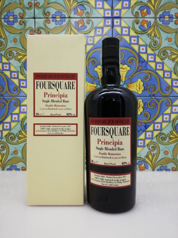 Rum Foursquare Principia Velier Vol.62% Cl. 70