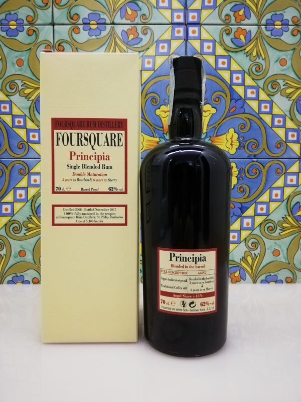 Rum Foursquare Principia Velier Vol.62% Cl. 70