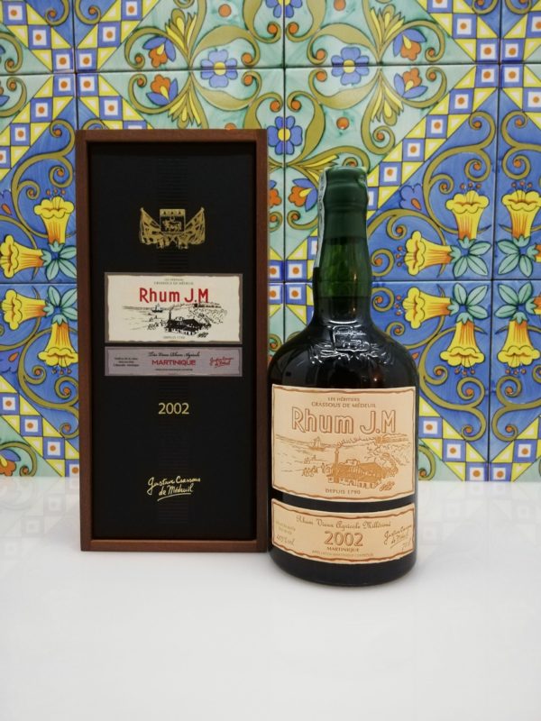 Rum J.M. Agricole Martinique 2002 15 y.o.  Vol.41,5% cl.70 wood box