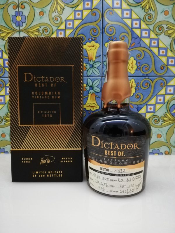 Rum Dictador Best Of 1978 Extremo 40 y.o. vol 42% cl 70