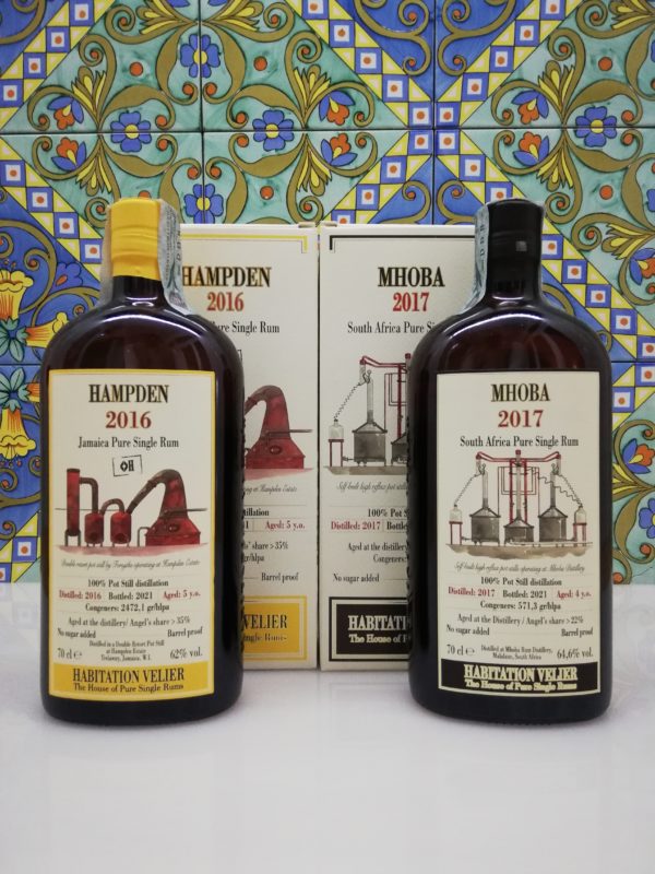 Rum Habitation Hampden 2016 – Mhoba 2017  Velier 2x 70 cl