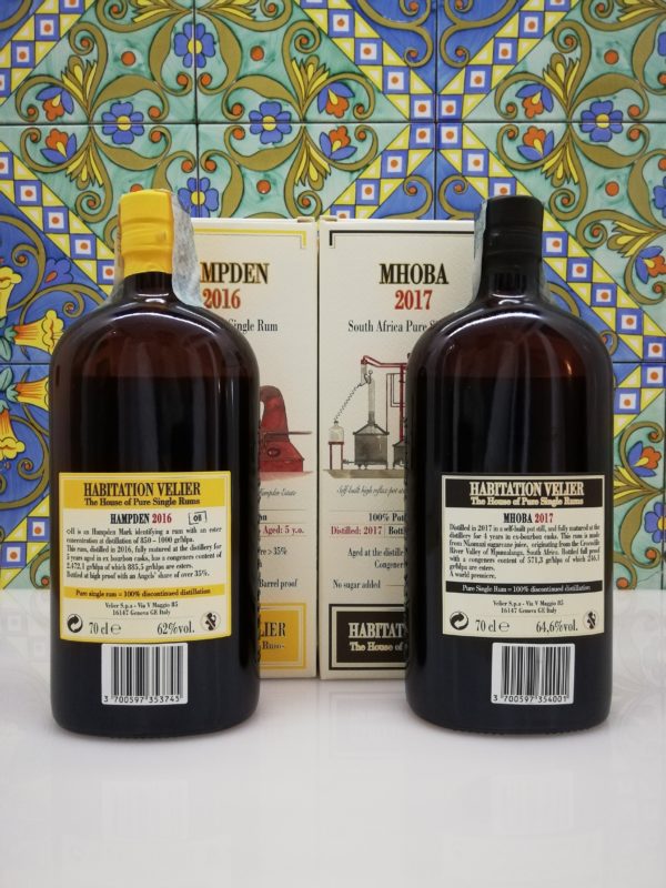 Rum Habitation Hampden 2016 – Mhoba 2017  Velier 2x 70 cl