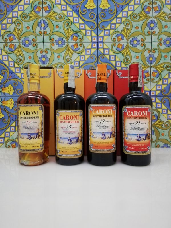 Rum Caroni full set 12-15-17-21 Velier 4x cl 70