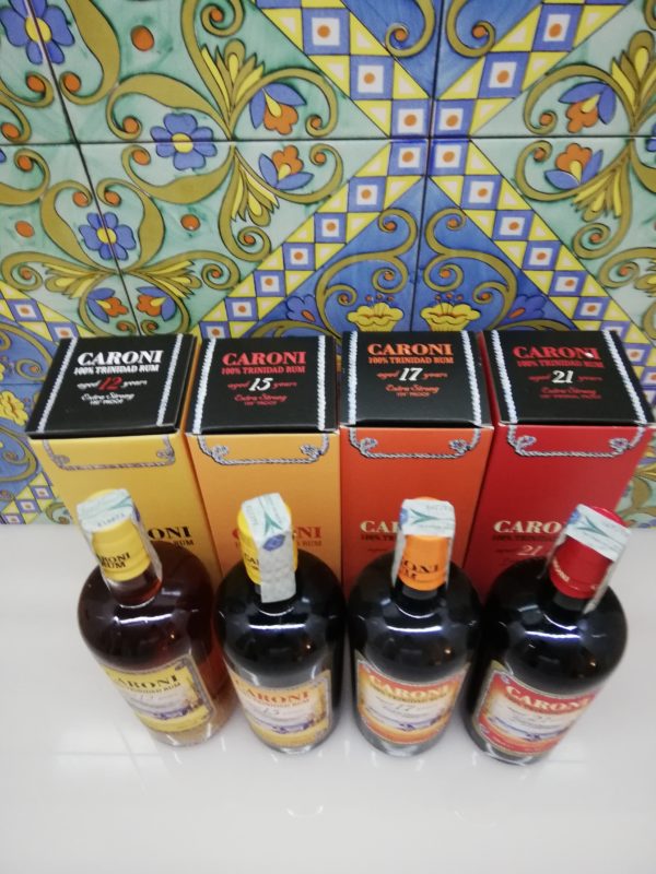 Rum Caroni full set 12-15-17-21 Velier 4x cl 70