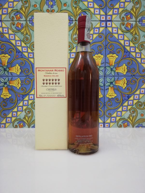 Capovilla Distillato di Vino Montanar Rosso Riserva Velier 10 y.o. cl 70 vol 45