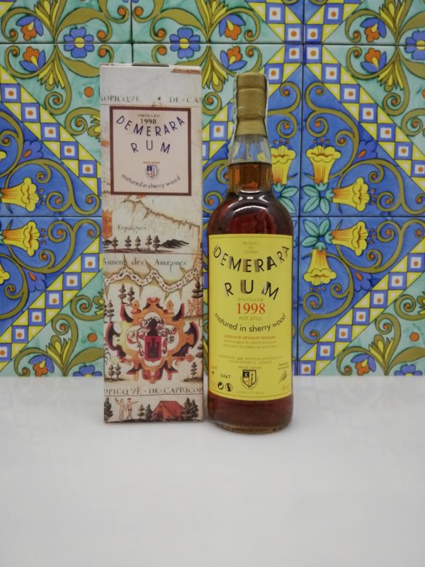 Rum Demerara 1998 Moon Import Distlled By Uitvlugt Distillery vol 46% cl 70