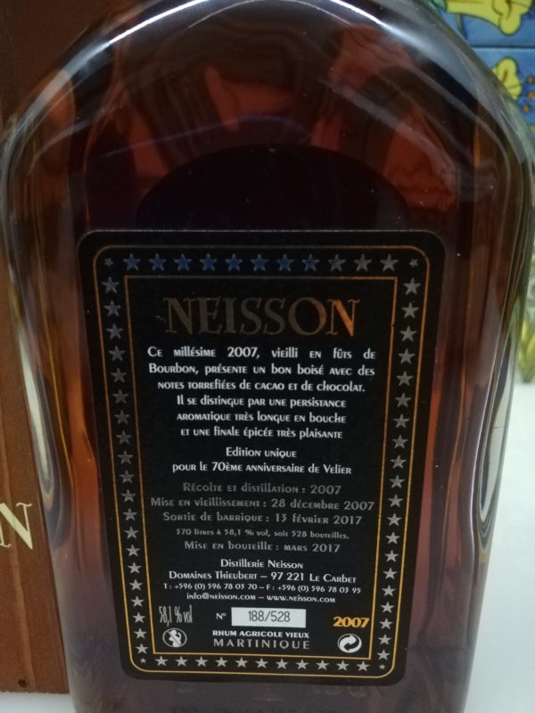 Rum Neisson 2007 Vol.58.1% cl.70, 70° Velier