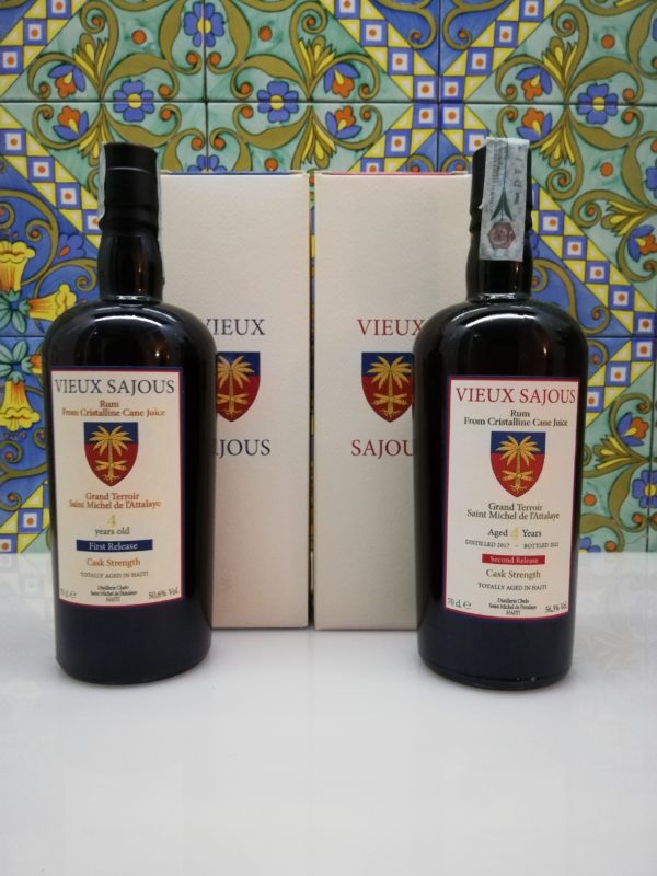 Rum Vieux Sajous 4 y.o First release & Second Release 2xcl 70