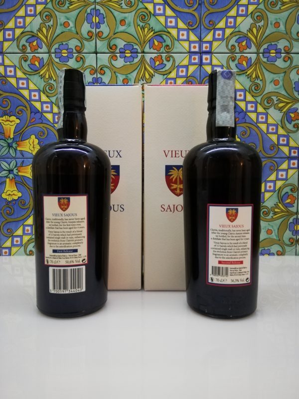 Rum Vieux Sajous 4 y.o First release & Second Release 2xcl 70