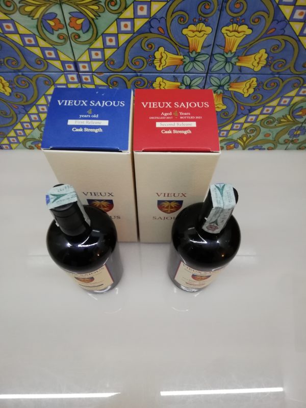 Rum Vieux Sajous 4 y.o First release & Second Release 2xcl 70