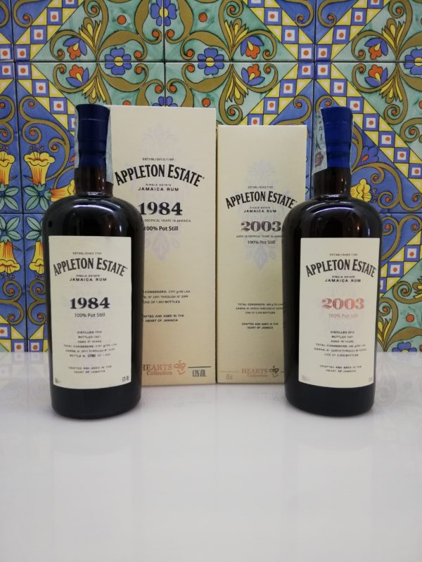 Rum Appleton Estate Hearts Collection 1984 & 2003 Jamaica 2x 70 cl