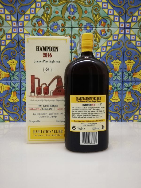 Rum Habitation Hampden Diamond H 2016 cl 70 vol 62% – Velier