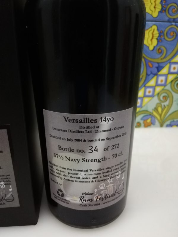 Rum Versailles 2004 Single cask 14 y.o vol 57% cl 70