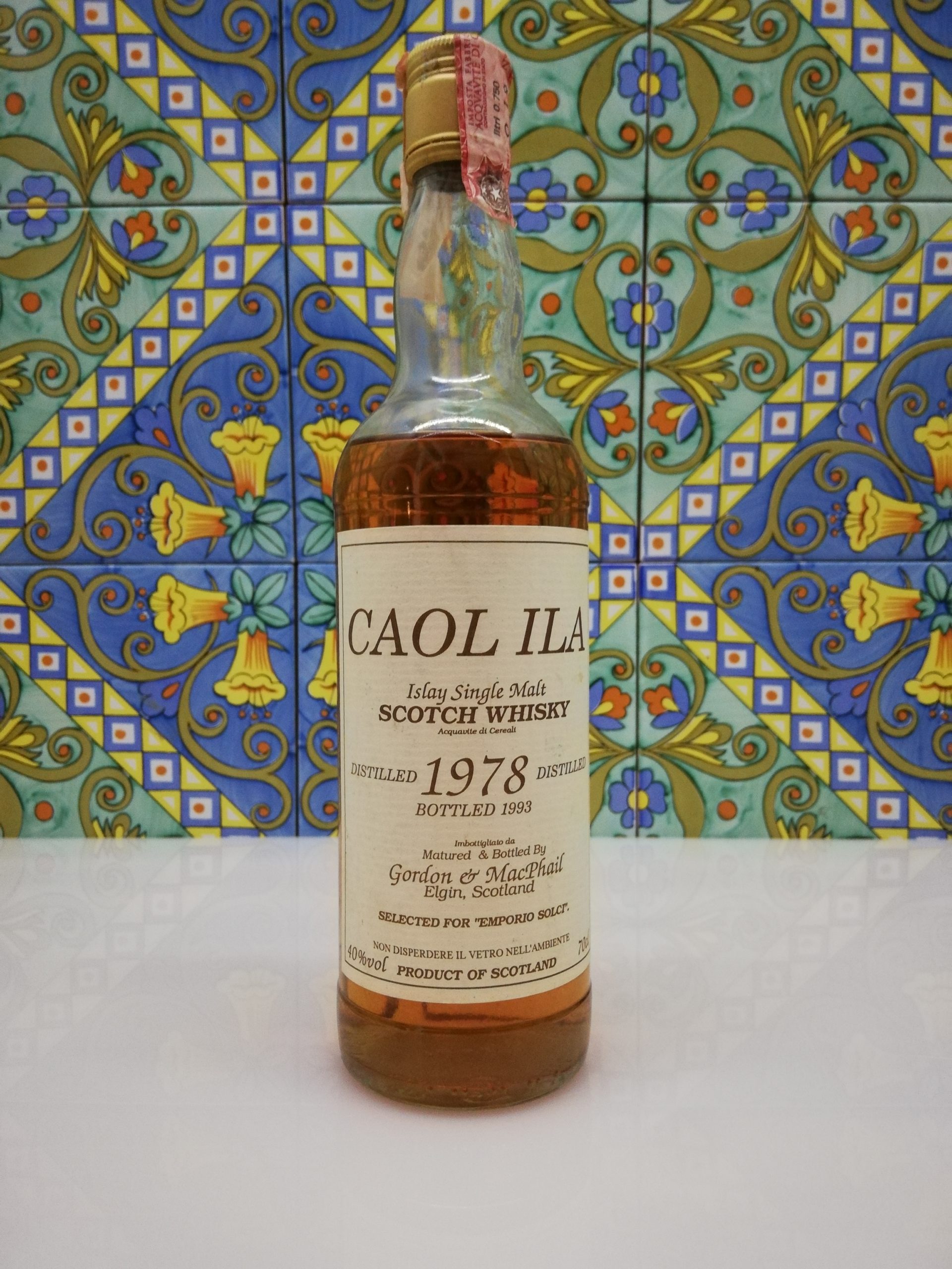 Whisky Cao Ila 1978 Gordon & Macphail vol 40% cl 70