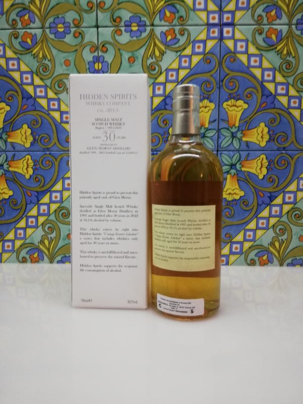 Whisky Glen Moray 1991 Speyside 30 y.o. – Hidden Spirits cl 70 vol 50.1%