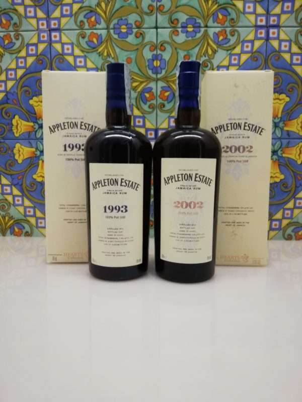 Rum Appleton Heart Collection set – 1993, 2002 – 2x70cl