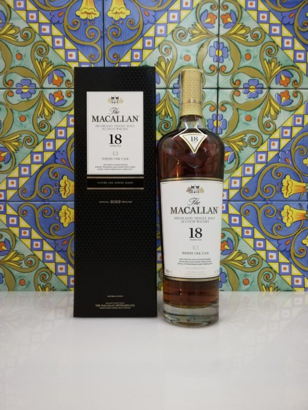 Whisky Macallan 18 Year Old Sherry Oak 2022 Release cl 70 vol 43%