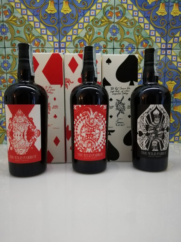 Rum The Wild Parrot Full set “BlackJack” Bottled 2023 3 x cl 70